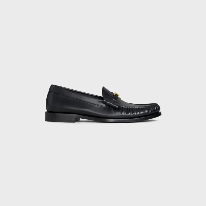 Celine Luco Loafer aus poliertem Stierleder Celine Luco Loafer aus poliertem Stierleder