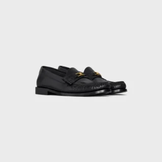 Celine Luco Loafer aus poliertem Stierleder Celine Luco Loafer aus poliertem Stierleder