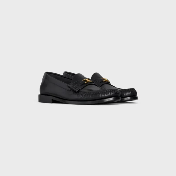 Celine Luco Loafer aus poliertem Stierleder Celine Luco Loafer aus poliertem Stierleder