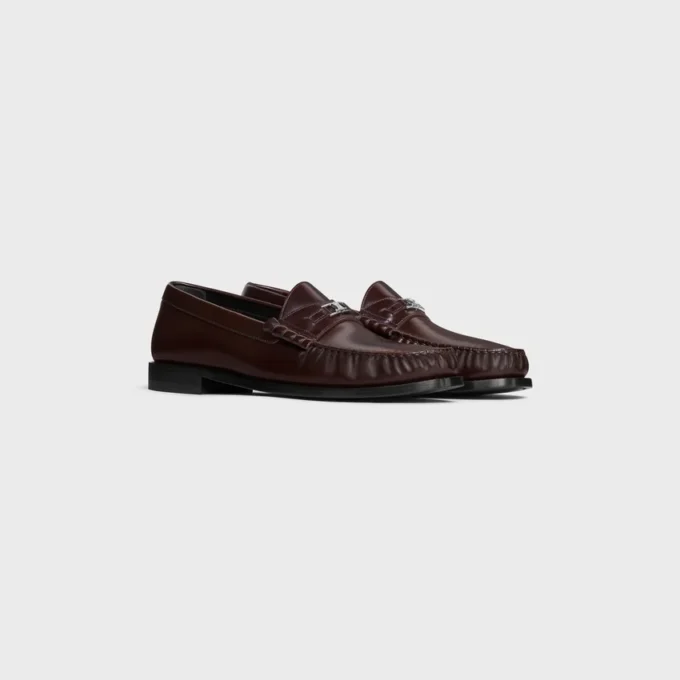 Celine Luco Triomphe Loafer aus poliertem Stierleder Celine Luco Triomphe Loafer aus poliertem Stierleder