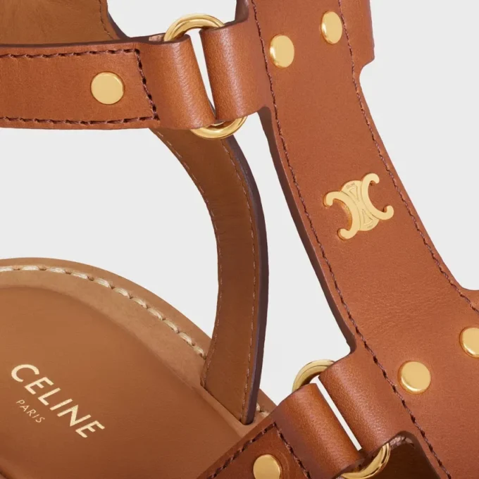 CELINE Lympia Gladiator-Sandale aus Kalbsleder CELINE Lympia Gladiator-Sandale aus Kalbsleder