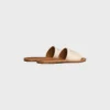 CELINE Lympia Pantolette aus besticktem Baumwoll-Canvas