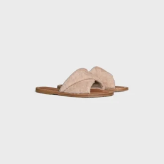 CELINE Lympia Twisted Sandale aus Sponge-Stoff CELINE Lympia Twisted Sandale aus Sponge-Stoff