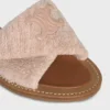 CELINE Lympia Twisted Sandale aus Sponge-Stoff CELINE Lympia Twisted Sandale aus Sponge-Stoff