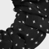 CELINE Micro Triomphe Scrunchy aus Seide und Messing mit Goldfinish