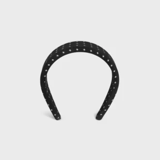 CELINE Micro Triomphe Stirnband aus Seide CELINE Micro Triomphe Stirnband aus Seide