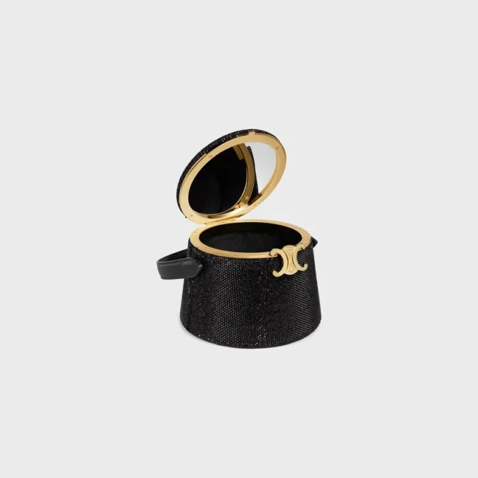 CELINE Nina Minaudiere aus Kalbsveloursleder mit Strass CELINE Nina Minaudiere aus Kalbsveloursleder mit Strass