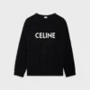CELINE Oversize-Pullover aus gerippter Wolle CELINE Oversize-Pullover aus gerippter Wolle