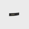 CELINE Paris Haarspange aus Lammleder, Messing mit Goldfinish und Stahl