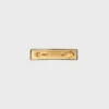 CELINE Paris Haarspange aus Lammleder, Messing mit Goldfinish und Stahl