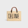 CELINE Paris Panier  aus Raffia und Kalbsleder