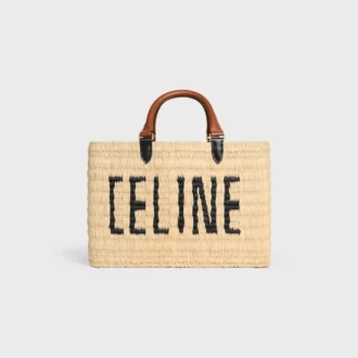 CELINE Paris Panier  aus Raffia und Kalbsleder