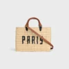 CELINE Paris Panier  aus Raffia und Kalbsleder