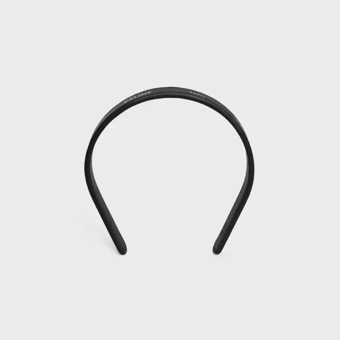 CELINE Paris schmales Stirnband aus Kalbsleder CELINE Paris schmales Stirnband aus Kalbsleder