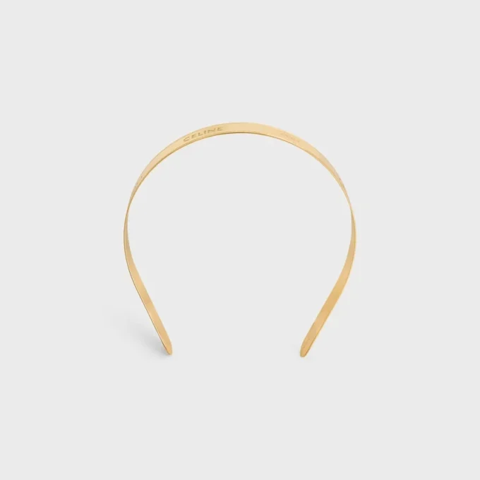 CELINE Paris schmales Stirnband aus Stahl