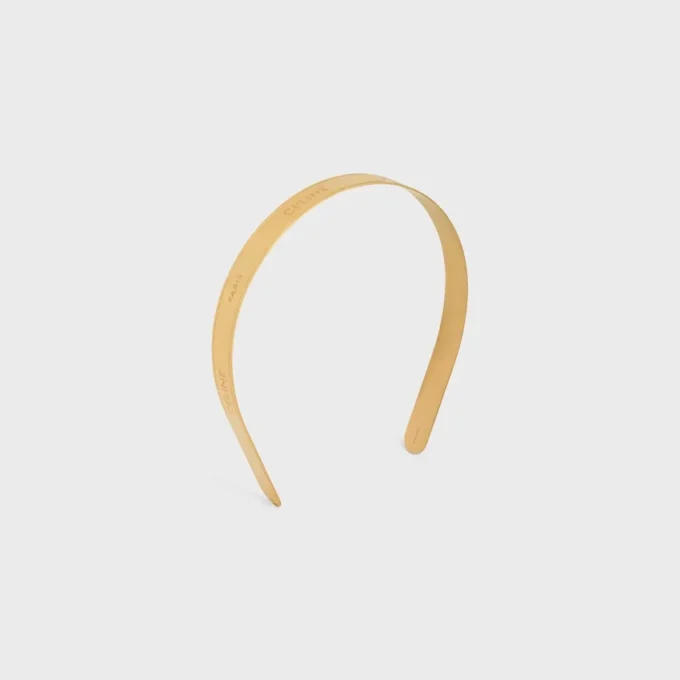 CELINE Paris schmales Stirnband aus Stahl