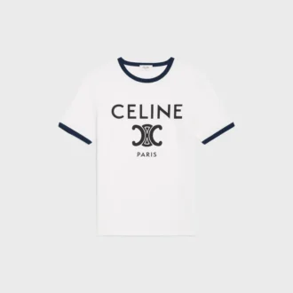 CELINE Paris T-Shirt aus Baumwolljersey
