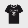 CELINE Paris T-Shirt aus Baumwolljersey