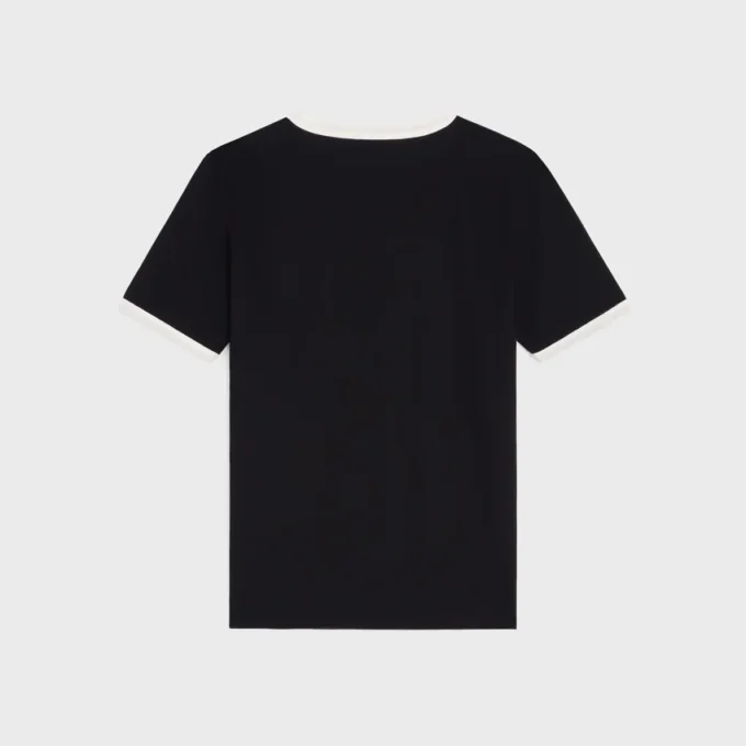 CELINE Paris T-Shirt aus Baumwolljersey