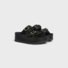 CELINE Polly Wedge Mule aus Kalbsleder CELINE Polly Wedge Mule aus Kalbsleder