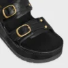 CELINE Polly Wedge Mule aus Kalbsleder CELINE Polly Wedge Mule aus Kalbsleder