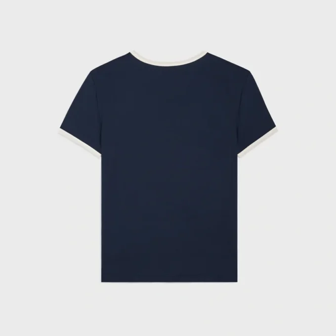 CELINE Regular T-Shirt aus Baumwolljersey CELINE Regular T-Shirt aus Baumwolljersey
