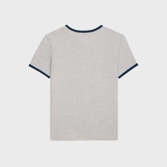 CELINE Regular T-Shirt aus Baumwolljersey CELINE Regular T-Shirt aus Baumwolljersey