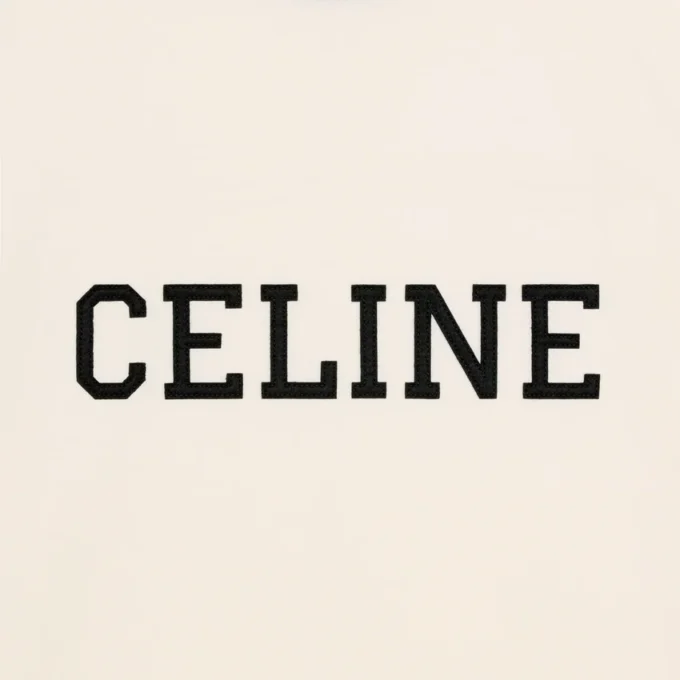 CELINE Regular T-Shirt aus Baumwolljersey CELINE Regular T-Shirt aus Baumwolljersey