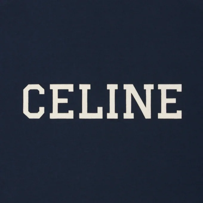 CELINE Regular T-Shirt aus Baumwolljersey CELINE Regular T-Shirt aus Baumwolljersey