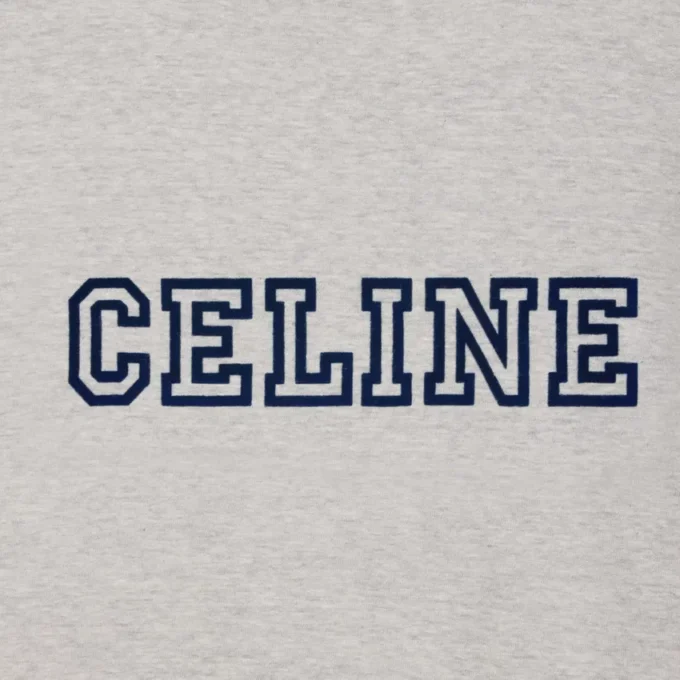 CELINE Regular T-Shirt aus Baumwolljersey CELINE Regular T-Shirt aus Baumwolljersey