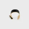 CELINE Ribbon Large Manschette aus Emaille und Messing mit Goldfinish CELINE Ribbon Large Manschette aus Emaille und Messing mit Goldfinish