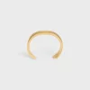 CELINE Ribbon Small Cuff aus Messing mit Goldfinish