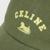CELINE Richelieu-Kappe aus Baumwolltwill