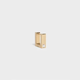 CELINE Sentimental Square Ohrring aus Gelbgold und Diamanten CELINE Sentimental Square Ohrring aus Gelbgold und Diamanten