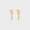 CELINE Set mit 2 Haarspangen aus Messing mit Goldfinish und Stahl CELINE Set mit 2 Haarspangen aus Messing mit Goldfinish und Stahl