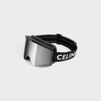 CELINE Skibrille aus spritzgegossenem Nylon mit verspiegelten Gläsern
