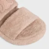 CELINE Slides Triomphe aus Sponge-Stoff