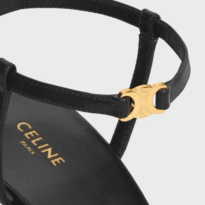 CELINE Soir Sandale aus Lammleder