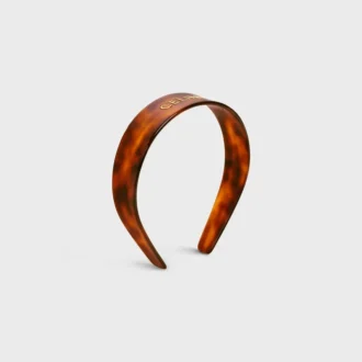 CELINE-Stirnband aus Acetat und Stahl CELINE-Stirnband aus Acetat und Stahl