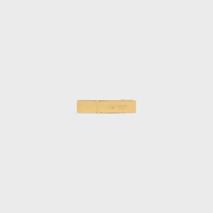 CELINE Sulky Haarspange aus Messing mit Goldfinish und Stahl