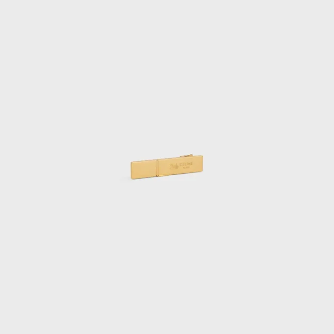 CELINE Sulky Haarspange aus Messing mit Goldfinish und Stahl