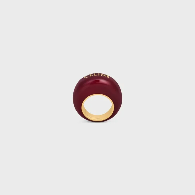CELINE Sulky Ring aus Emaille und Messing mit Goldfinish CELINE Sulky Ring aus Emaille und Messing mit Goldfinish