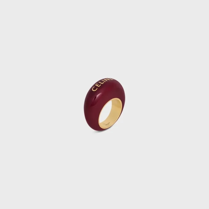 CELINE Sulky Ring aus Emaille und Messing mit Goldfinish CELINE Sulky Ring aus Emaille und Messing mit Goldfinish
