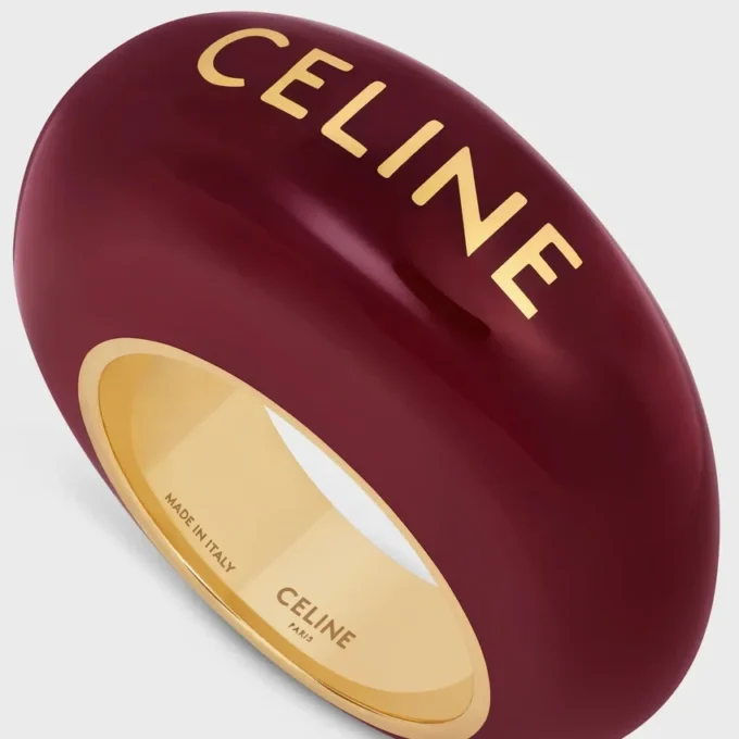 CELINE Sulky Ring aus Emaille und Messing mit Goldfinish CELINE Sulky Ring aus Emaille und Messing mit Goldfinish