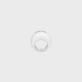 CELINE Sulky Ring aus Emaille und Messing mit Rhodium-Finish