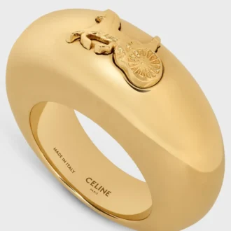 CELINE Sulky Ring aus Messing mit Goldfinish