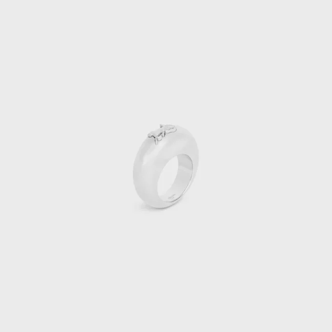 CELINE Sulky Ring aus Messing mit Rhodium-Finish CELINE Sulky Ring aus Messing mit Rhodium-Finish