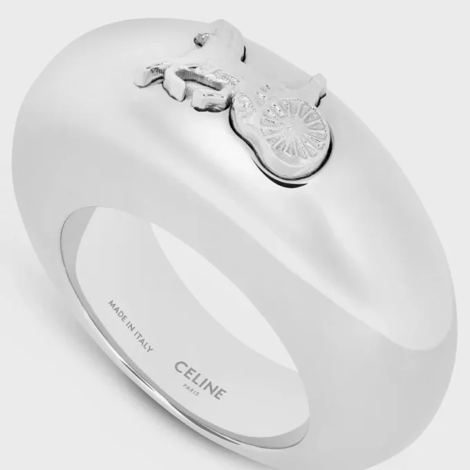 CELINE Sulky Ring aus Messing mit Rhodium-Finish CELINE Sulky Ring aus Messing mit Rhodium-Finish