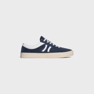 CELINE Sunset Low Schnürsneaker aus Wildleder und Kalbsleder