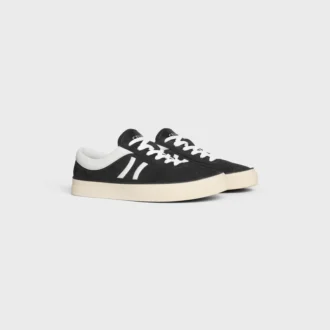CELINE Sunset Low Schnürsneaker aus Wildleder und Kalbsleder
